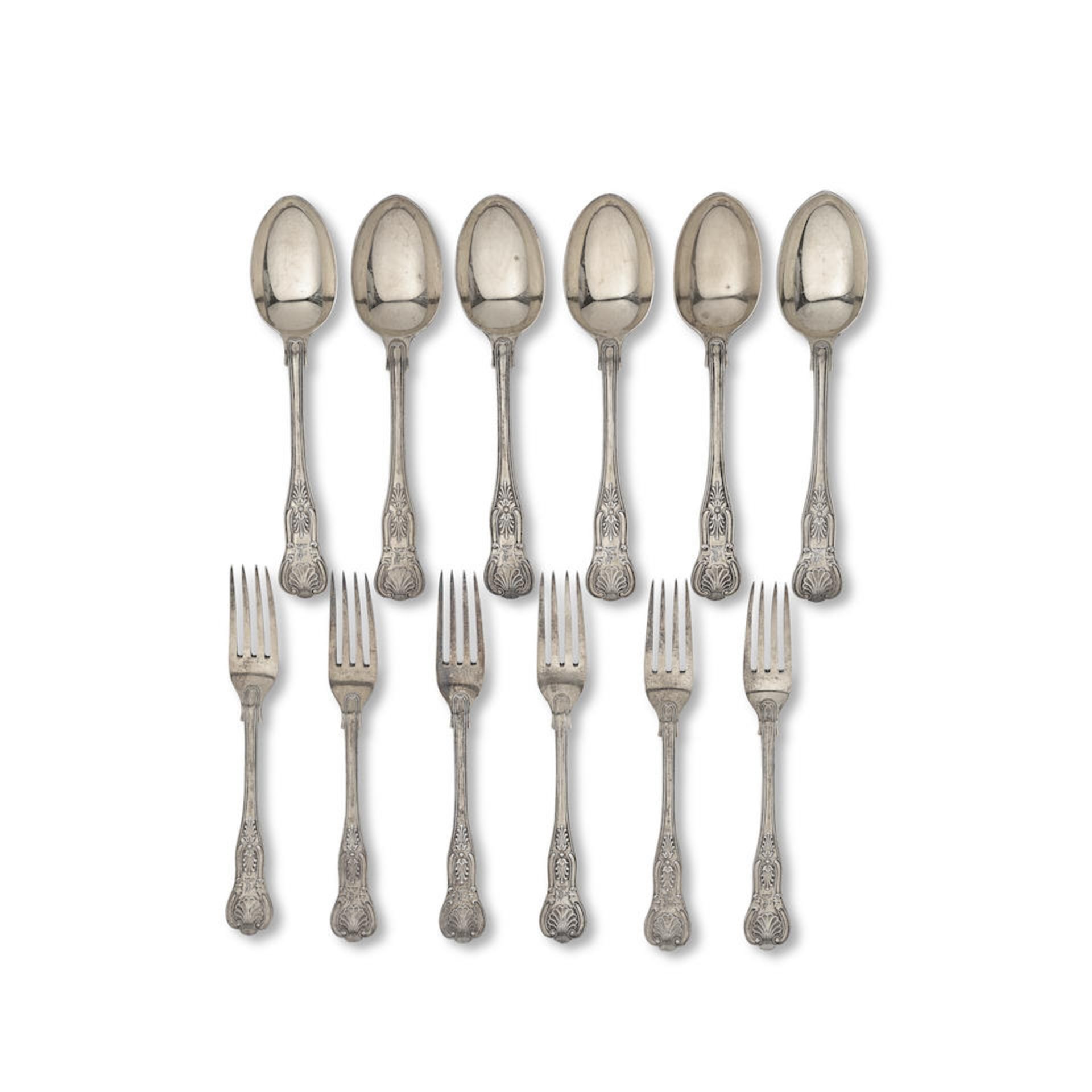 A collection of silver flatware various maker's and dates (Qty)