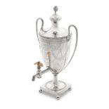 A good George III silver two-handled hot water / tea urn William Holmes, London 1784, no duty mark