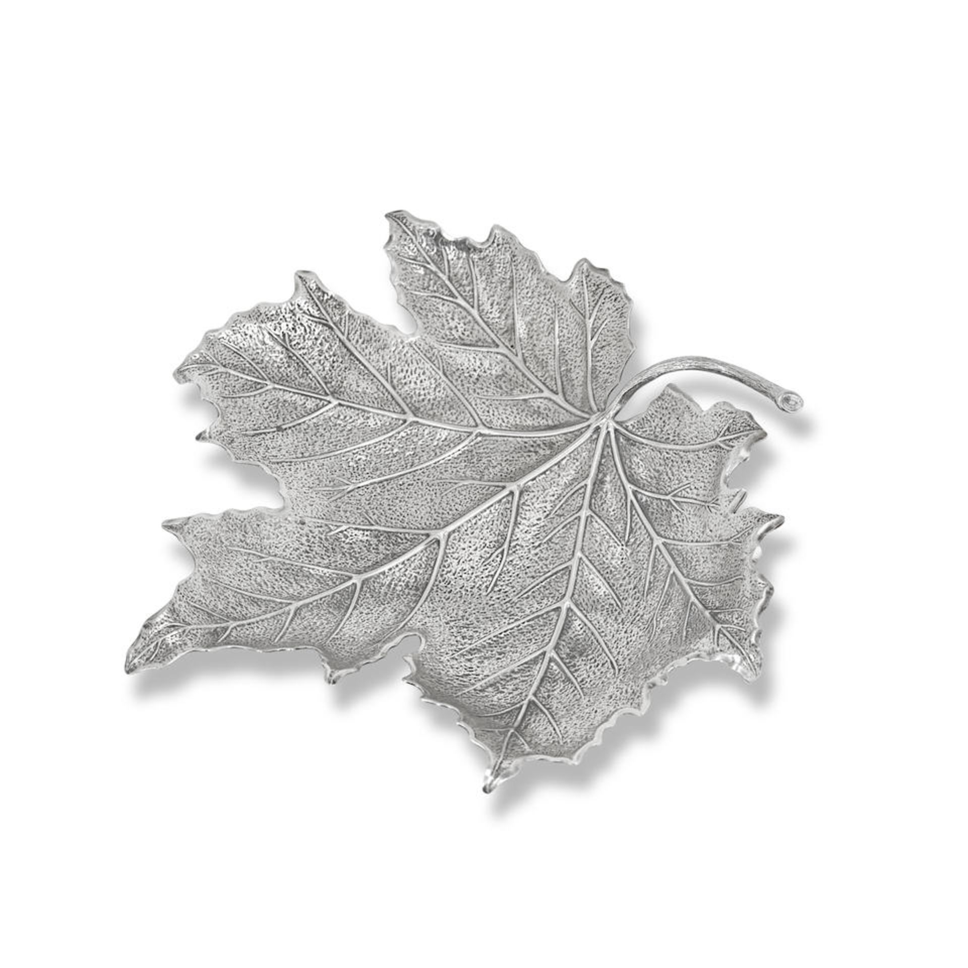 BUCCELLATI: a medium sized silver leaf-form bowl Clementi Fabbrica Argenteria, Bologna circa 198...