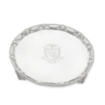 A George III silver galleried salver John Carter, London 1773