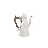 A George II silver coffee pot Benjamin Cartwright I, London 1748