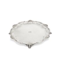 A Victorian silver salver Barnards, London 1900