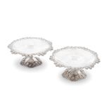 A pair of American silver 'Clover' pattern dishes Tiffany & Co, with pattern and order numbers 1...