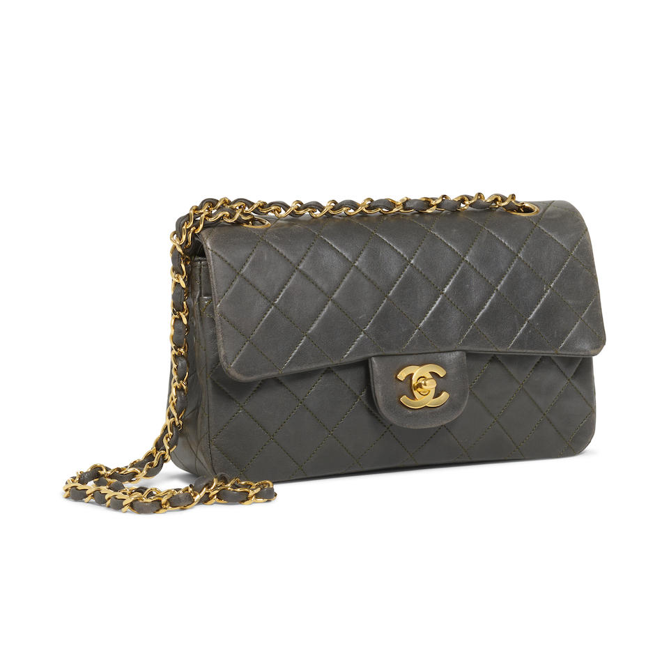 CHANEL: SMALL DOUBLE FLAP CLASSIC BAG 1989-1991