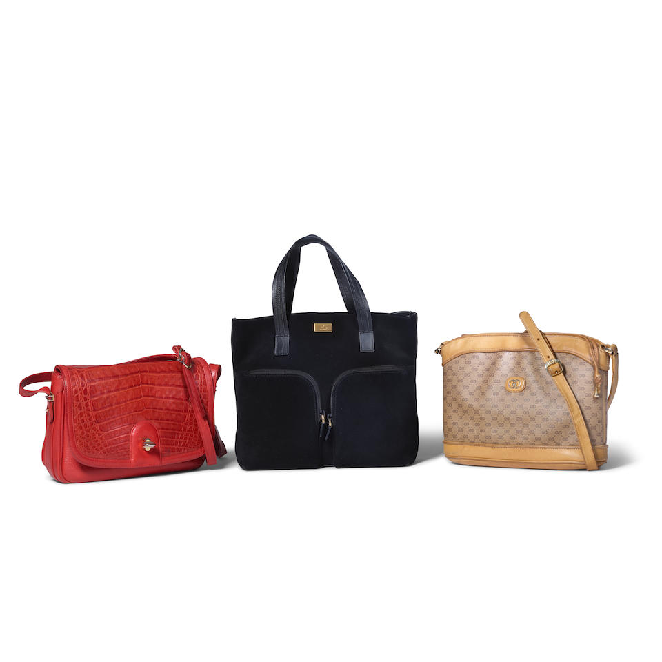 GUCCI: GROUP OF THREE HANDBAGS