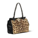 VALENTINO GARAVANI: LEOPARD ROCKSTUD TOTE