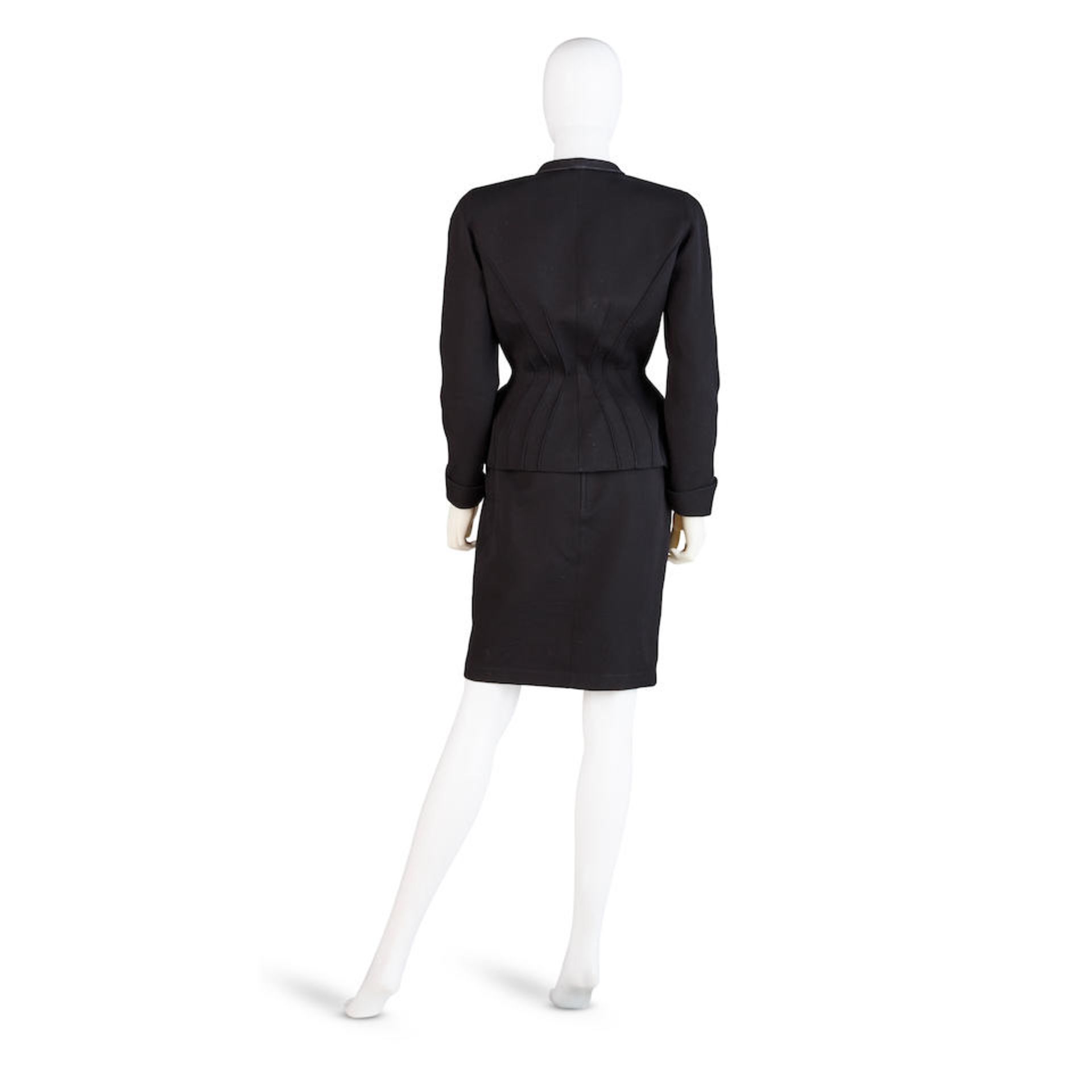 THIERRY MUGLER: SKIRT SUIT ENSEMBLE 1980's - Image 2 of 2