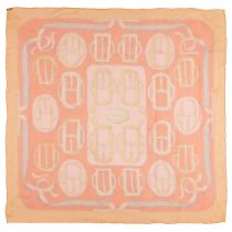 HERMÈS: BOUCLERIE D'ATTELAGE SILK MOUSSELINE SCARF 140cm