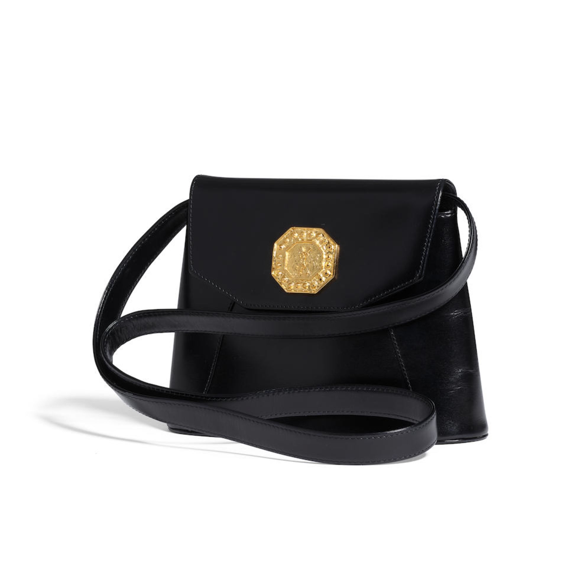 YVES SAINT LAURENT: MEDALLION SHOULDER BAG