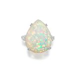 OPAL AND DIAMOND RING