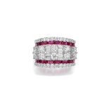 DIAMOND AND RUBY RING