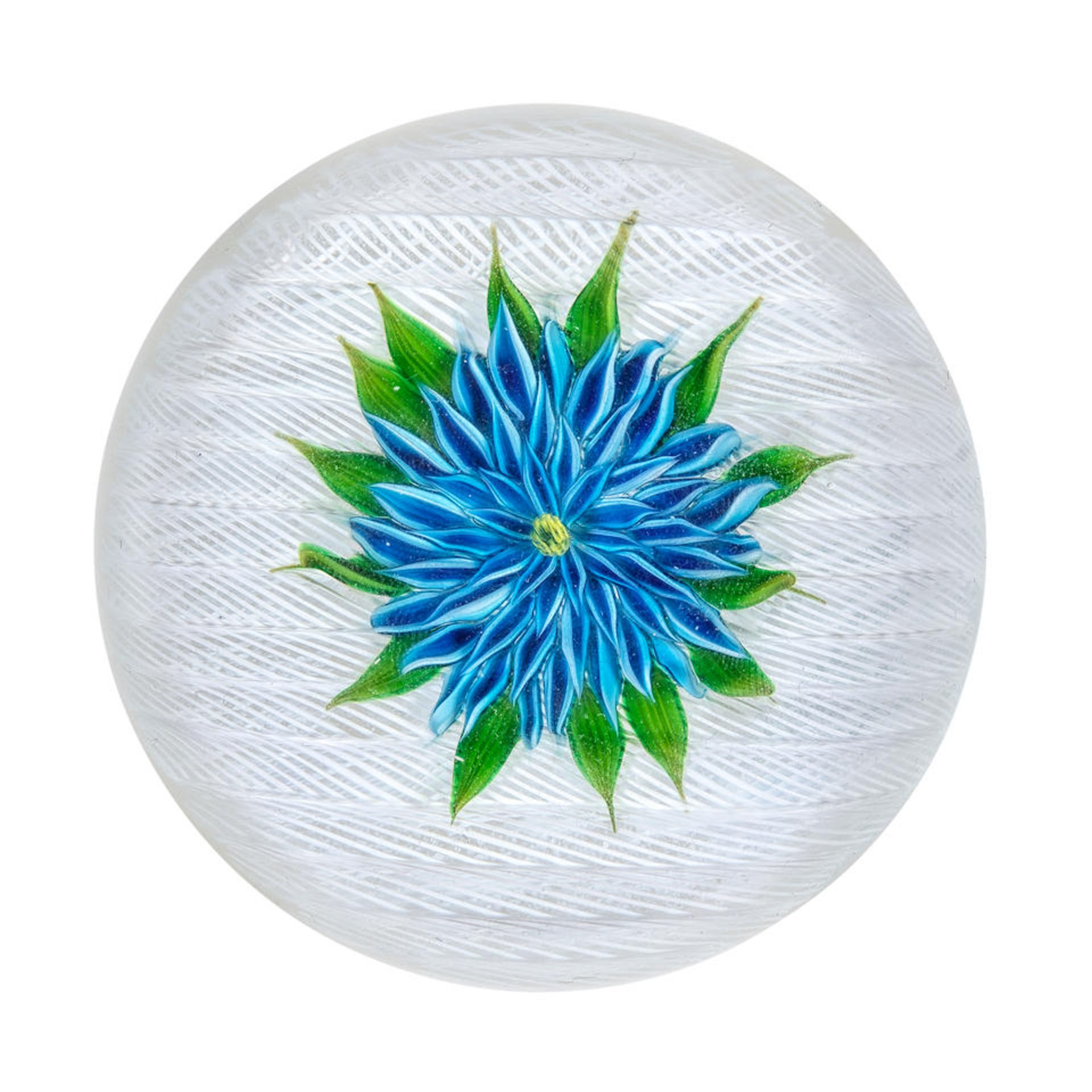 A Debbie Tarsitano dahlia paperweight, circa 1990