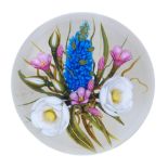 A Chris Buzzini floral bouquet magnum paperweight, dated 2007