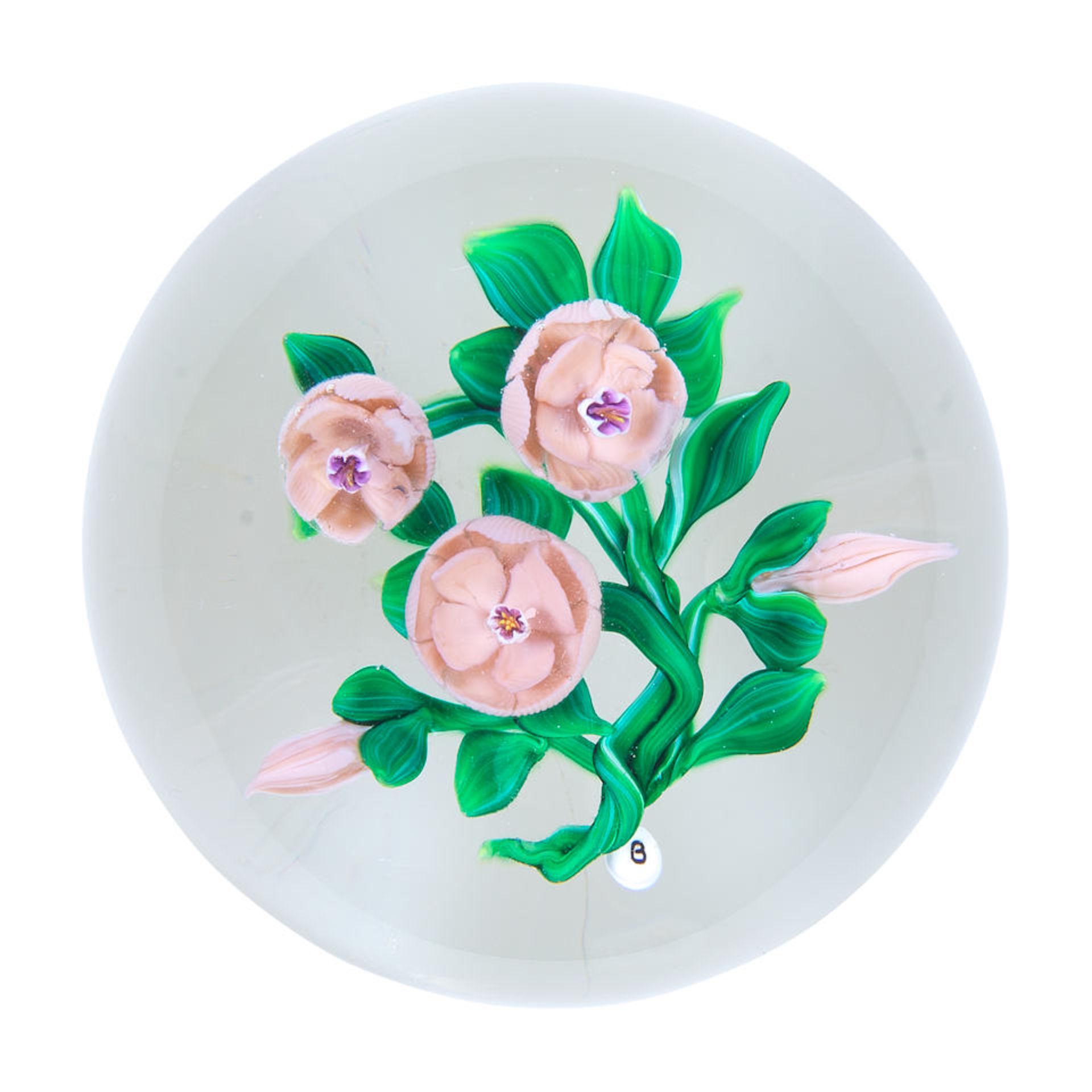 A Ray Banford floral bouquet paperweight, circa 1990