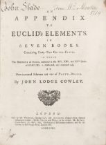 EUCLID - MOVEABLE PARTS COWLEY (JOHN LODGE) An Appendix to Euclid's Elements. In Seven Books. Co...