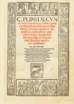 PLINIUS SECUNDUS (GAIUS) Naturalis historiae libri XXXVII e castigationibus Hermolai Barbari, 2 ...