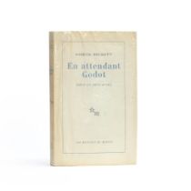 BECKETT (SAMUEL) En attendant Godot: Pièce en deux actes, FIRST TRADE EDITION, Paris, Les E...