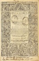 CLEMENT I, POPE Recognitionum libri X, Basel, 1526; BAPTISTA (MANTUANUS) Primum operum tomus, Pa...