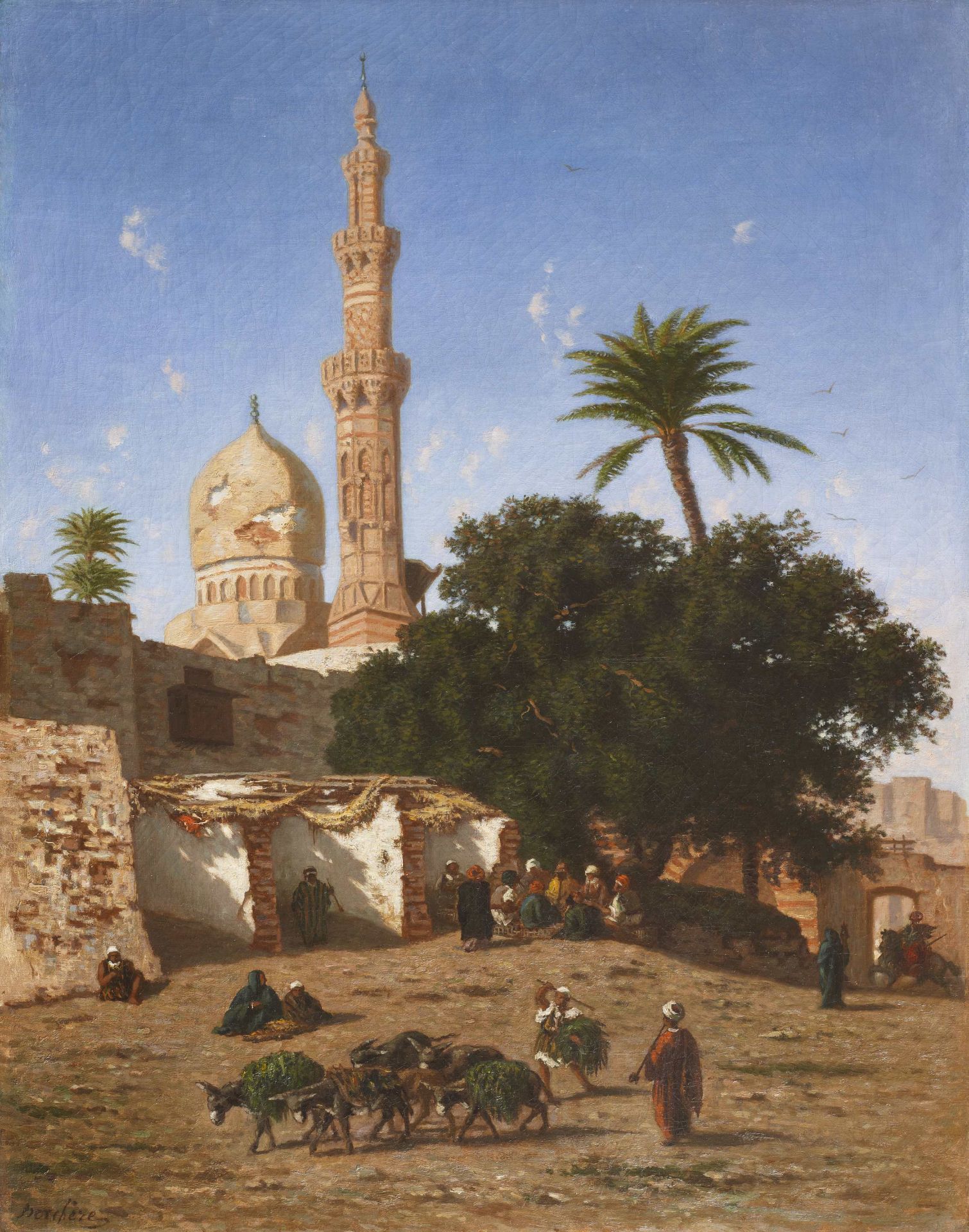 Narcisse Berch&#232;re (&#201;tampes 1819-1891 Asni&#232;res-sur-Seine) Mosqu&#233;e Abou Leila,...