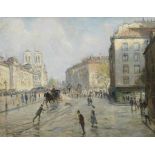 Jean-Fran&#231;ois Raffa&#235;lli (Paris 1850-1924) Le quai des Grands Augustins, Paris