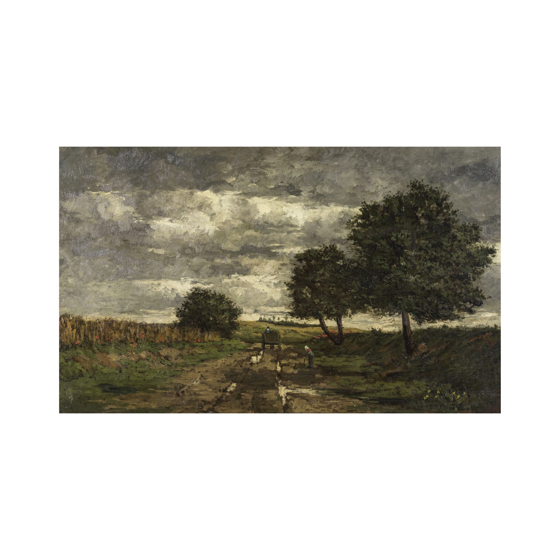 Charles Pierre dit Karl Daubigny (Paris 1846-1886) Apr&#232;s l'orage