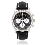 Breitling. A stainless steel manual wind chronograph wristwatch Navitimer, Ref: 806, Purchased ...