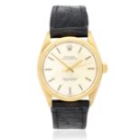 Rolex. An 18K gold automatic wristwatch Oyster Perpetual, Ref: 1005, London Import mark for 1973