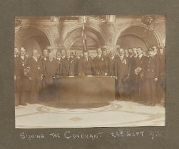 IRELAND - ULSTER COVENANT, U.V.F., CARSON AND CRAIG Album relating to the Ulster Covenant, James...