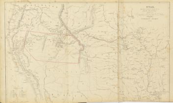 LINFORTH (JAMES, EDITOR) Route from Liverpool, to Great Salt Lake Valley Illustrated...by Freder...