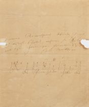 BEETHOVEN (LUDWIG VAN) Autograph letter signed twice; together with 3 printed booklets and relat...