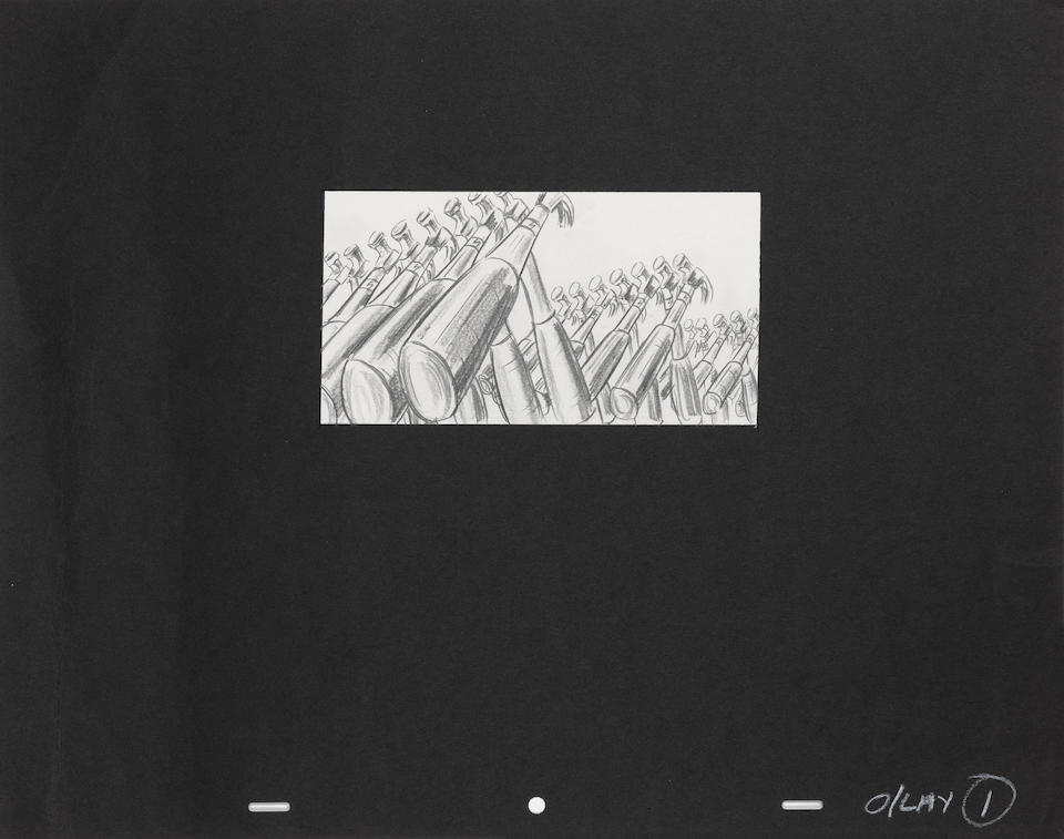 Pink Floyd A collection of storyboards for the film 'Pink Floyd The Wall,' Hammers Marching In W... - Image 2 of 8