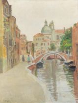 Vanessa Bell (British, 1879-1961) Rio degli Ognissanti, Venice 61 x 45.7 cm. (24 x 18 in.)