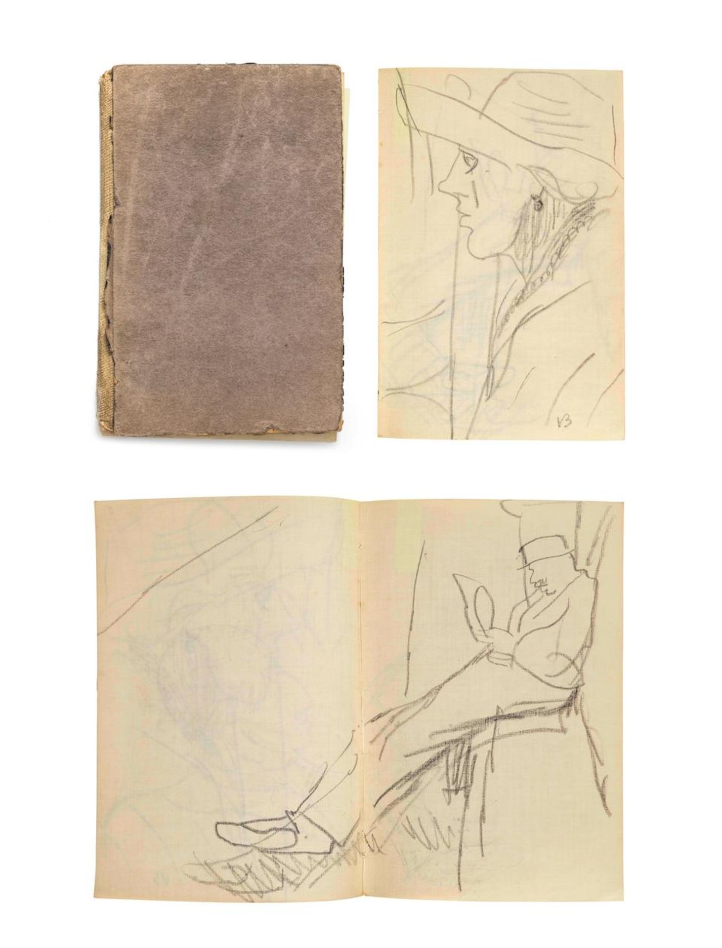 Duncan Grant (British, 1885-1978) Sketchbook (Rome) 1920 16.5 x 10.8 cm. (6 1/2 x 4 1/4 in.)