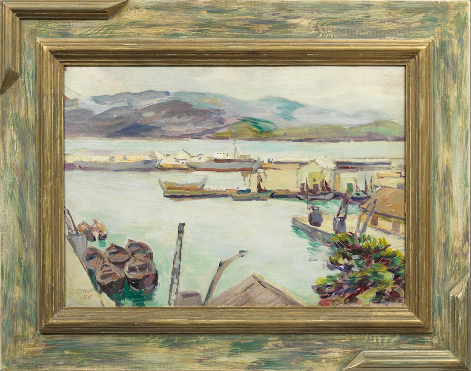 Duncan Grant (British, 1885-1978) The Harbour, Tangiers, Morocco 40.6 x 55.9 cm. (16 x 22 in.) - Bild 2 aus 3