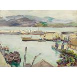 Duncan Grant (British, 1885-1978) The Harbour, Tangiers, Morocco 40.6 x 55.9 cm. (16 x 22 in.)