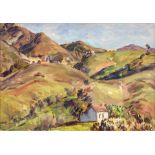 Duncan Grant (British, 1885-1978) Hills behind Marbella 25.4 x 35.6 cm. (10 x 14 in.)