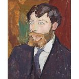 Vanessa Bell (British, 1879-1961) Portrait of Henri Doucet 41.8 x 34.5 cm. (16 1/2 x 13 5/8 in.)...