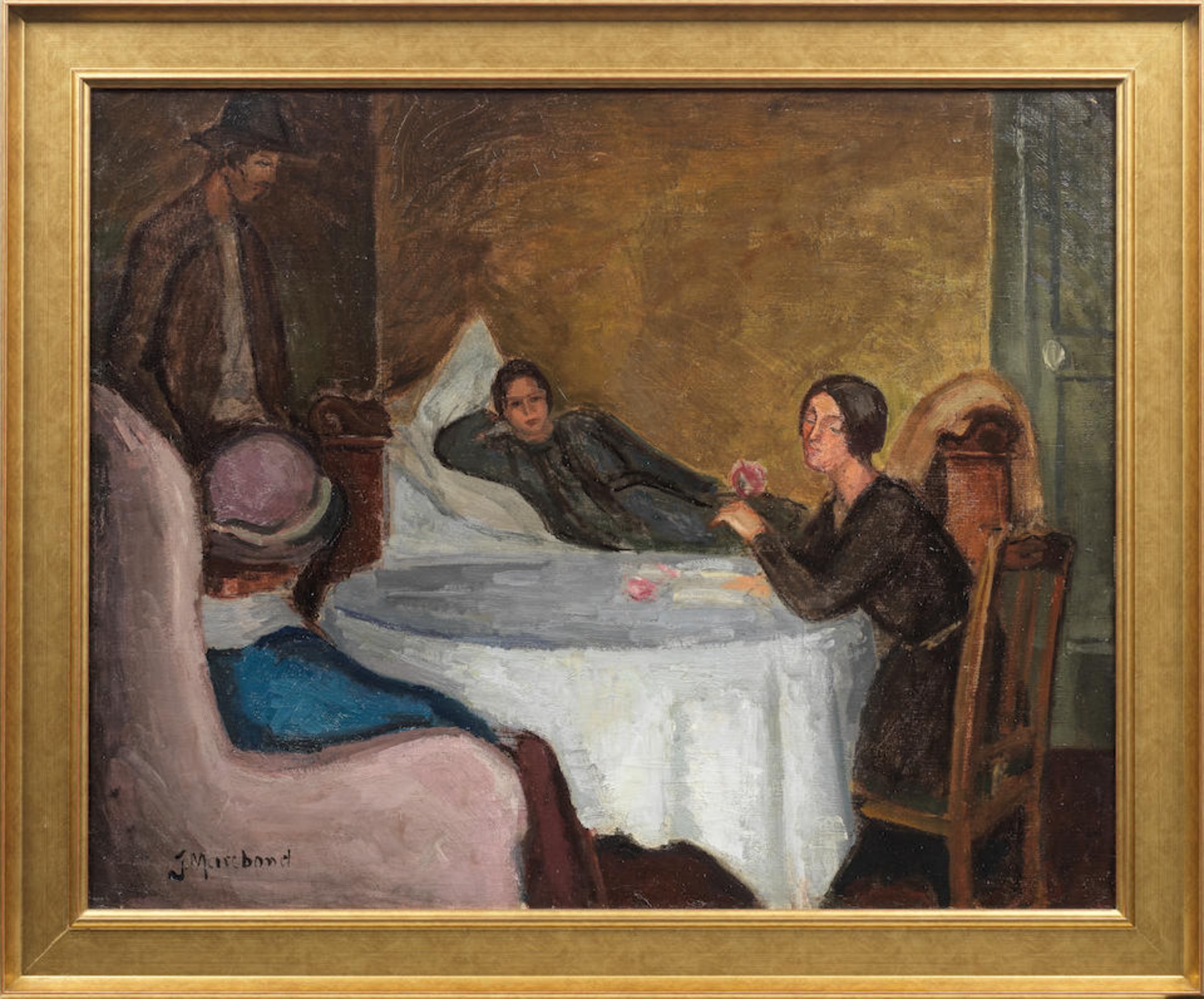 Jean Hippolyte Marchand (French, 1883-1940) Interieur (Aix) 65.4 x 81.9 cm. (25 3/4 x 32 1/4 in.) - Bild 2 aus 2
