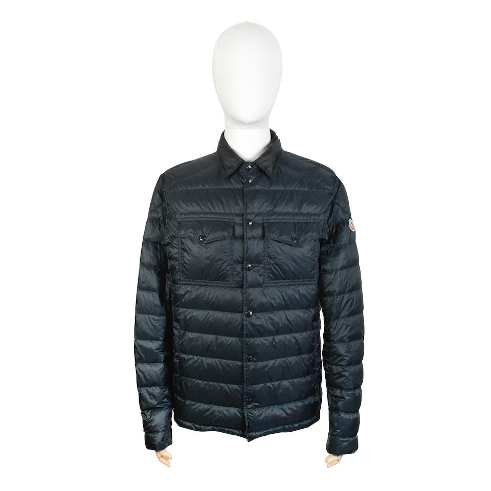 Moncler: a Men's Navy Blue Padded Jacket