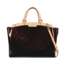 Louis Vuitton: an Amarante Monogram Vernis Leather Brea GM 2010 (includes shoulder strap)