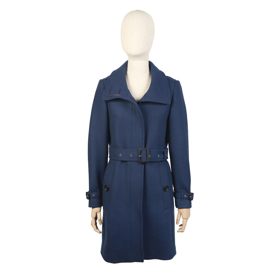 Burberry: a Blue Wool Coat c.2022