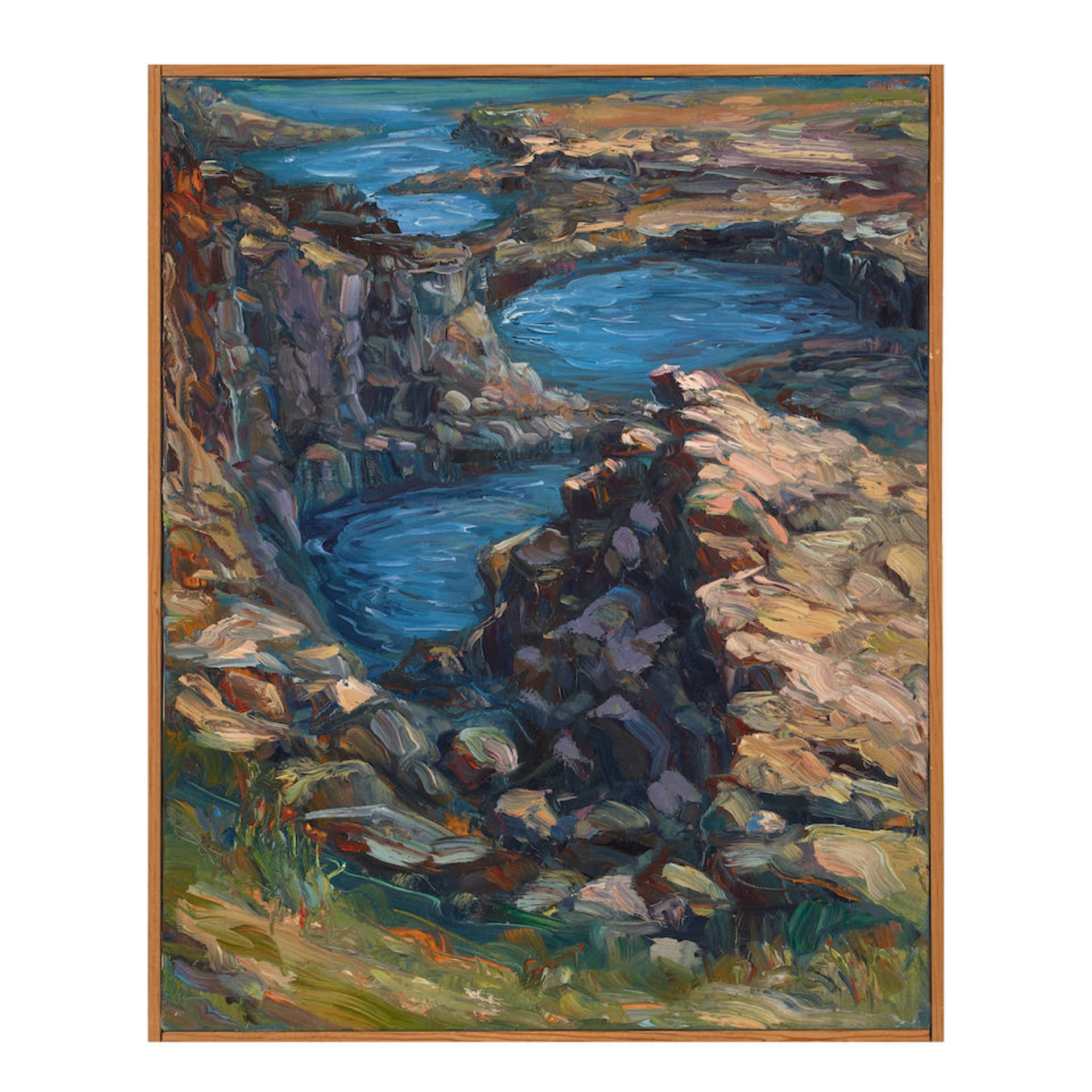 Neill Slaughter (born 1951) Pinnacle 20 x 16 in. framed 20 3/4 x 16 3/4 in. - Bild 2 aus 2