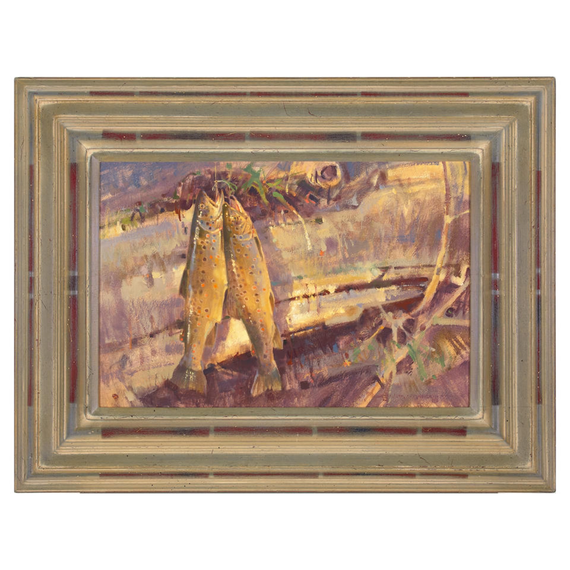 Jim Morgan (born 1947) Clear Creek 12 x 18 in. framed 19 3/4 x 26 in. - Image 3 of 3