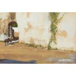 Donald Teague (1897-1991) Near Arcos De La Frontera (Andalusia, Spain) sight 6 x 9 in. framed 1...