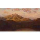 Raymond Dabb Yelland (1848-1900) Mount Diablo 8 3/4 x 14 3/4 in. framed 14 1/2 x 20 1/2 in.