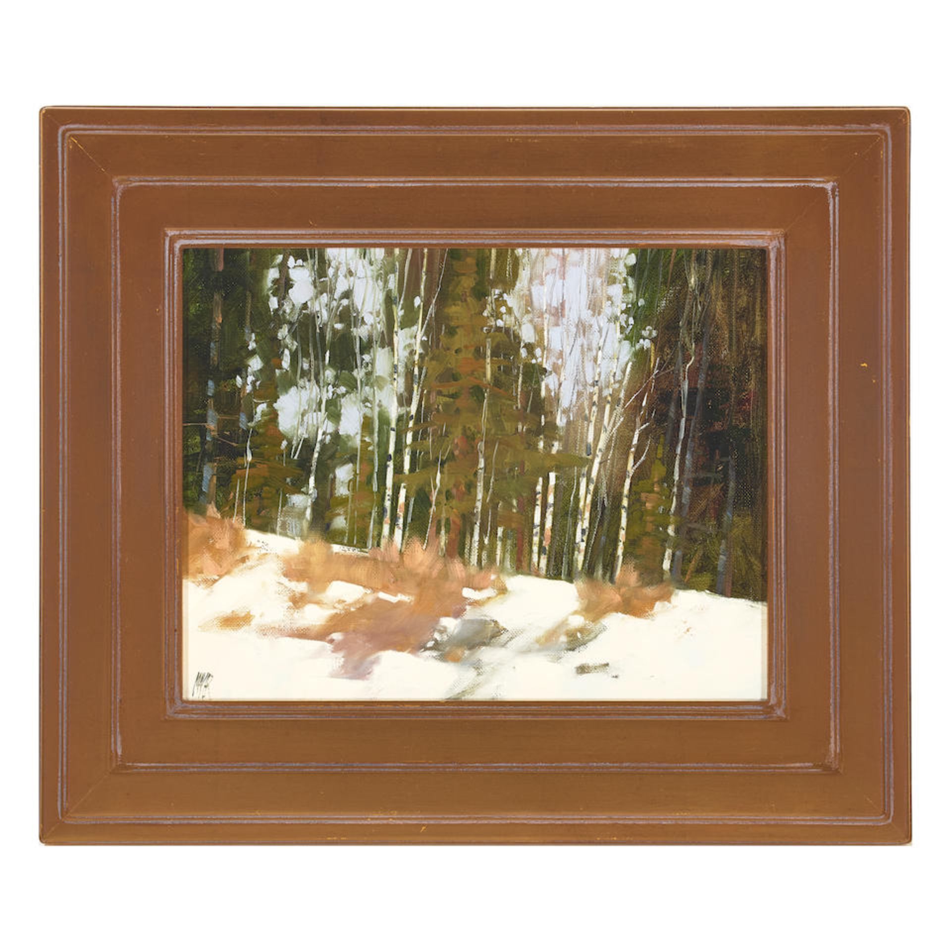 David W. Mayer (born 1944) Aspen Overlook 11 x 14 in. framed 17 x 20 in. - Bild 2 aus 2