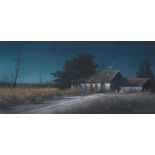 Gene Speck (born 1937) Moon Glow 6 x 12 in. framed 12 3/4 x 19 in.