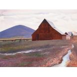 Gary Ernest Smith (born 1942) Horse Pasture 30 x 40 in. framed 37 x 47 in.