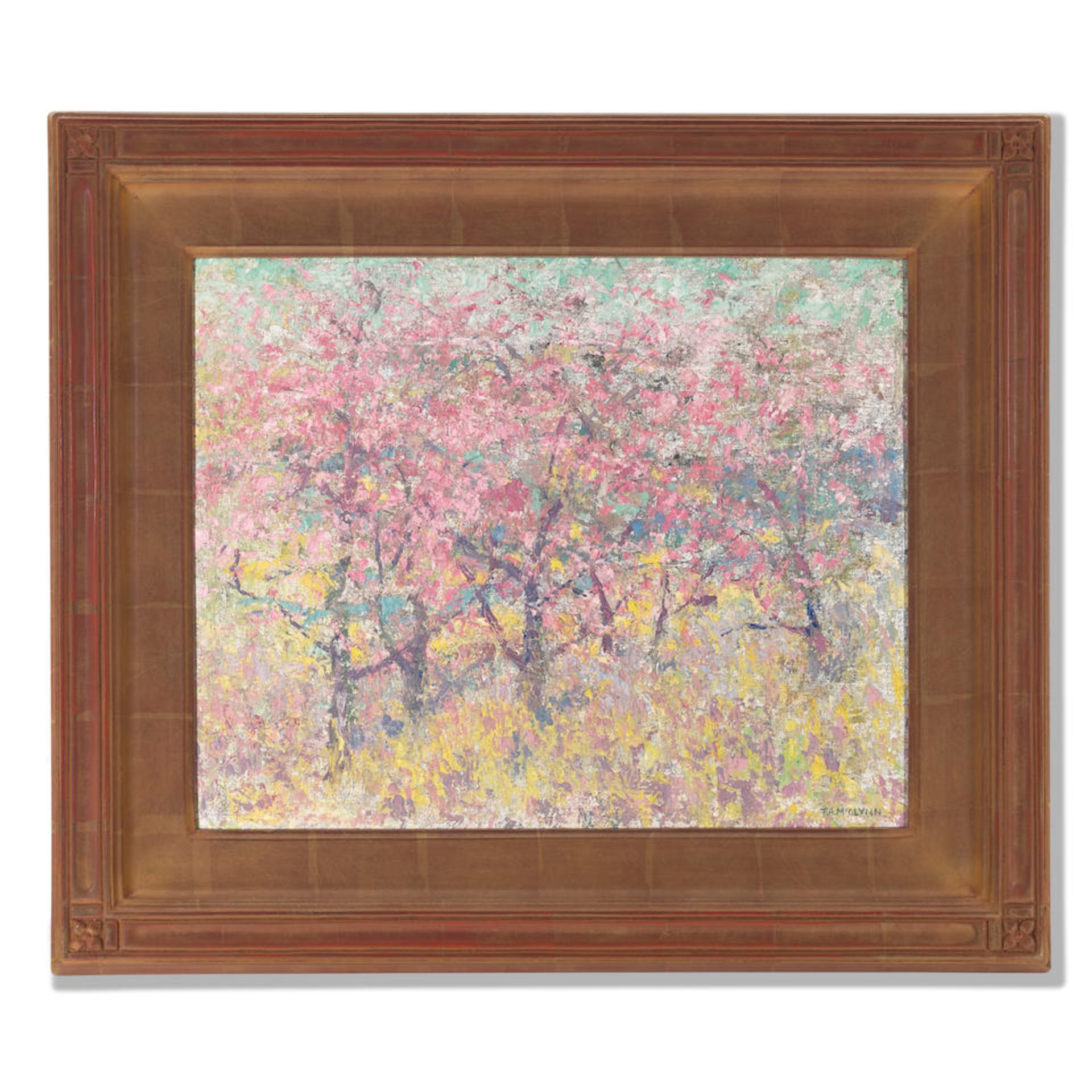 Thomas Arnold McGlynn (1878-1966) Blossom Time 16 x 20 in. framed 23 1/4 x 27 1/4 in. - Bild 2 aus 2