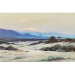 Eliot Candee Clark (1883-1980) San Jacinto at Dawn Near Palm Springs 16 x 24 in. framed 22 1/2 x...